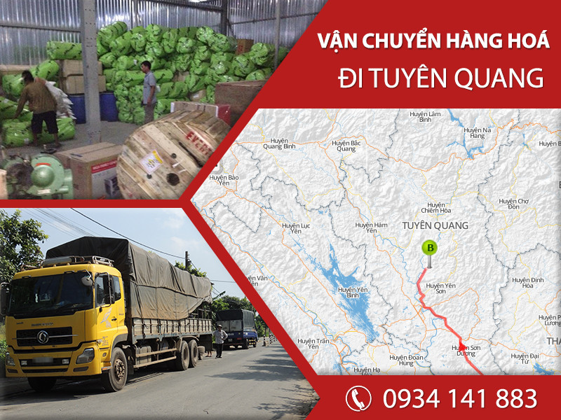 Nhà xe vận chuyển hàng hoá đi ra Tuyên Quang